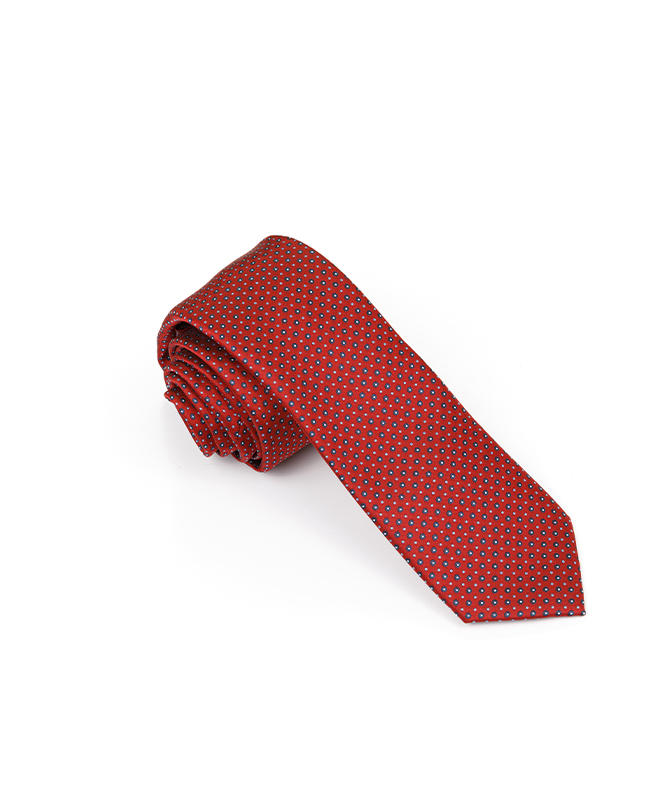 FN-020 Dotty design Men's Silk 100% Handmade Silk Tie 100% Woven Silk Tie