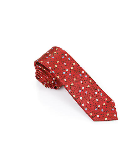 FN-034 Multi color small dot design men' s fashion Woven Silk Tie