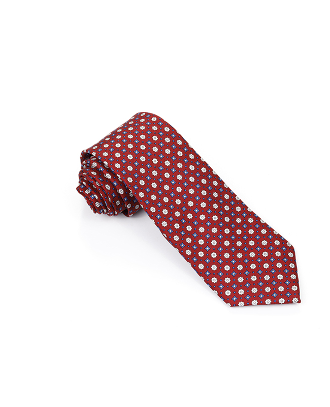 FN-043 2021 new design wine colour white dot men' s fashion Woven Silk Tie