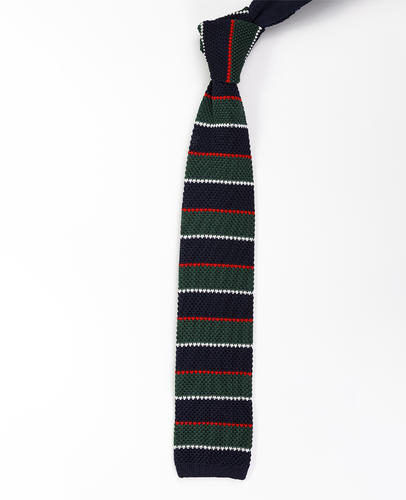 FN-111 Customized three-color striped knitted tie