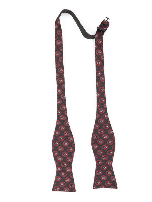 FN-074 Red colour hot seling custom Micro Fibre Bow Tie ,hankie and necktie set