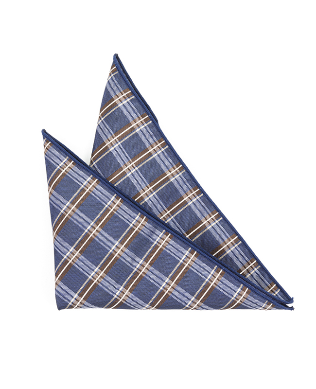 FN-086 Fashional small white dot design woven silk fabric Pocket Square